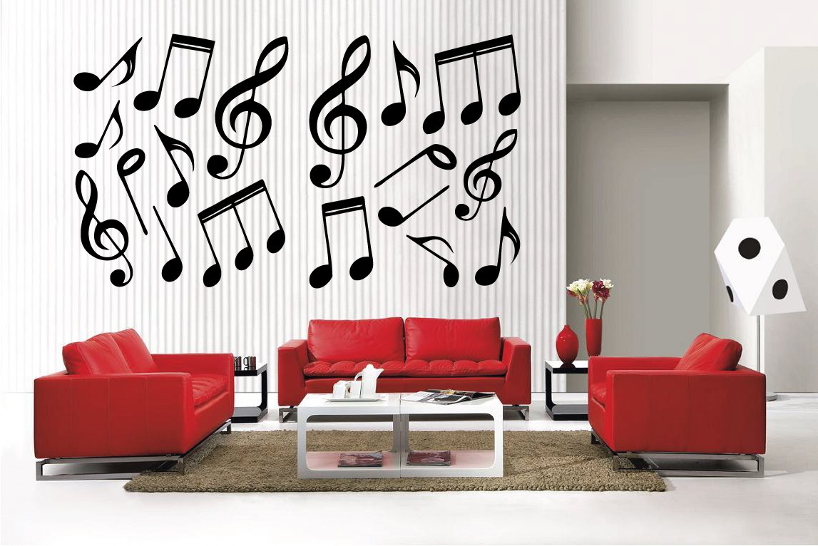 Amazon.com: Newclew 42 Music Notes and Symbols Removable Vinyl